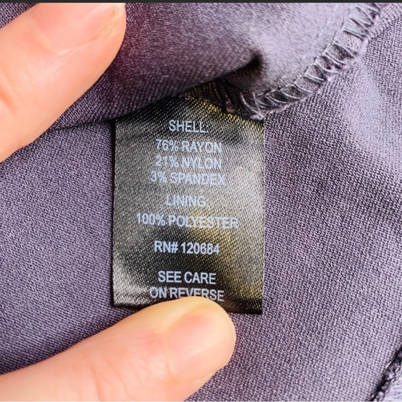 Torrid grey fit and flare denim feel material - Picture 11 of 12